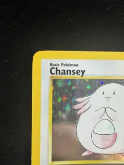 Pokemon TCG 1999 WOTC Rare Holo Base Set Chansey Card 3/102 LP Condition - Image 2