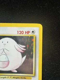 Pokemon TCG 1999 WOTC Rare Holo Base Set Chansey Card 3/102 LP Condition - Image 3