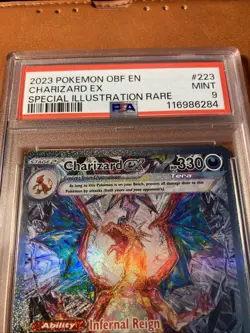 Pokemon Card TCG Charizard EX Sir Obsidian Flames 223/197 PSA 9 MINT ULTRA RARE - Image 3