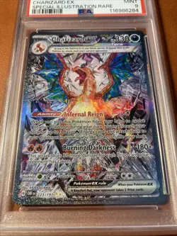 Pokemon Card TCG Charizard EX Sir Obsidian Flames 223/197 PSA 9 MINT ULTRA RARE - Image 4