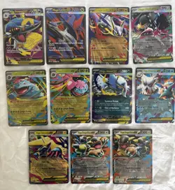 Pokemon Card Lot 11 Official TCG Cards | MEGA EX | SIR Special Illustration NM - Image 1