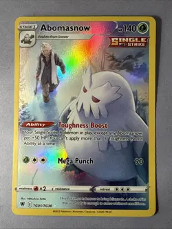 Abomasnow Pokemon Astral Radiance Card TG01/TG30 Full Art Trainer Ultra Rare - Image 1