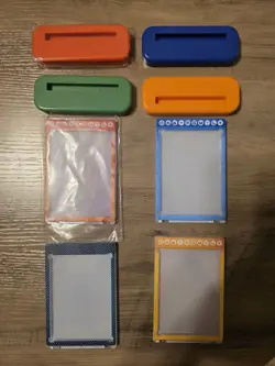 Pokemon TCG Ultra Pro Protetective Card Case & Card Stand Multi-Color Lot - Image 1