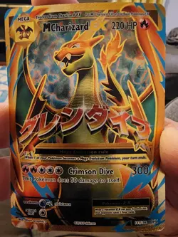 Pokemon Mega Charizard EX Crimson Dive Holo Dragon TCG Card English - Image 1