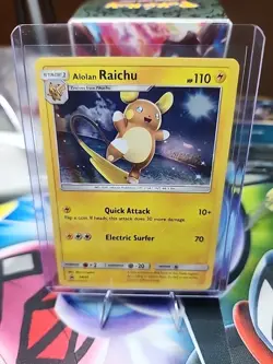 Alolan Raichu Sm65 Black Star Promo Holo Pokemon Card 2017 - Image 1
