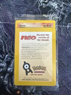 Pokemon Entei Promo Card SEALED Movie Promo NEW Neo 2001 - Image 1