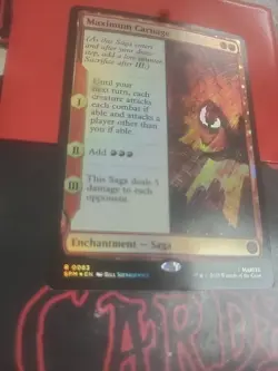 Magic The Gathering Marvel's Spider-Man "Maximum Carnage" 0083 FOIL RARE NM - Image 2