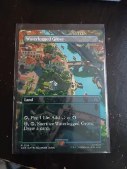 MTG Waterlogged Grove (Borderless) Universes Beyond: Assassin's Creed Regular - Image 1