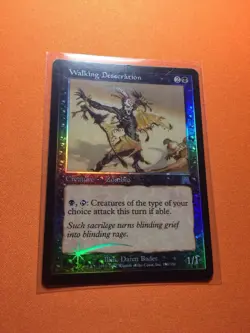 MTG Magic The Gathering Walking Desecration LP Foil ONS Black Zombie - Image 2