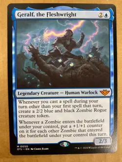 MTG 1x Geralf, the Fleshwright # 50 Outlaws of Thunder Junction Magic the x1 NM - Image 1