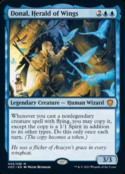 Donal, Herald of Wings [Innistrad: Crimson Vow Commander] Magic MTG - Image 1