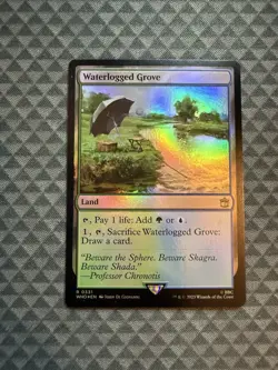 MTG Waterlogged Grove #0331 Foil Rare Universes Beyond: Doctor Who (WHO) - Image 1