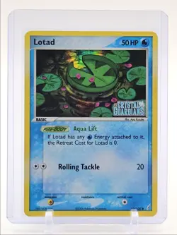 LOTAD 2006 POKEMON EX CRYSTAL GUARDIANS HOLO STAMPED 55/100 Q1468 - Image 1