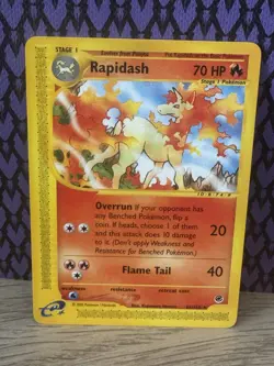 Pokemon TCG Rapidash 062/165 Expedition Base Set Rare Regular English 2002 - Image 1