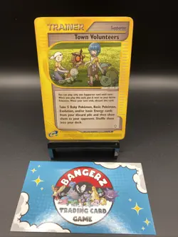 Town Volunteers 136/147 Aquapolis Non-Holo Vintage Pokemon Card TCG - Image 1