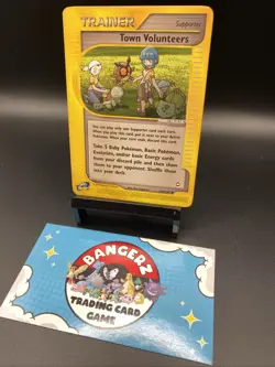 Town Volunteers 136/147 Aquapolis Non-Holo Vintage Pokemon Card TCG - Image 2