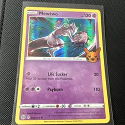Pokemon Mewtwo Holo Rare Card 056/172 Halloween 2022 Trick or Trade LP - Image 1