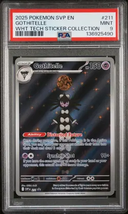 136925490 Gothitelle 202 Pokemon SV White Flare Tech Promo - SVP EN #211 PSA 9 - Image 1