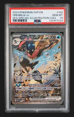 Pokemon Greninja SVP132 Black Star Promo Shrouded Fable Collection Box PSA 10 - Image 1