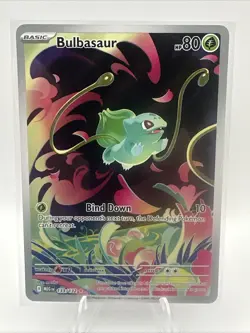 Pokemon TCG Bulbasaur Illustration Rare Mega Evolution Stamp 133/132 - Image 2