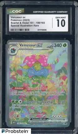 2023 Pokemon MEW EN Special Illustration Rare #198 Venusaur ex CGC 10 - Image 1
