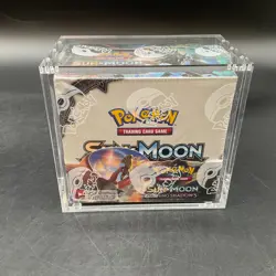Pokemon TCG Sun & Moon Burning Shadows Booster Box SEALED w/Acrylic Case - Image 1