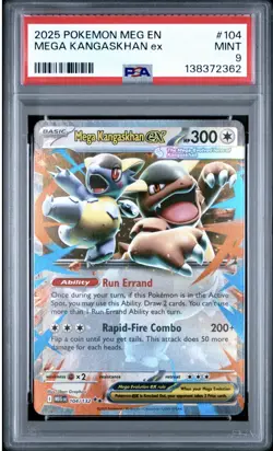 2025 POKEMON MEG EN-MEGA EVOLUTION #104 MEGA KANGASKHAN EX PSA 9 - Image 1