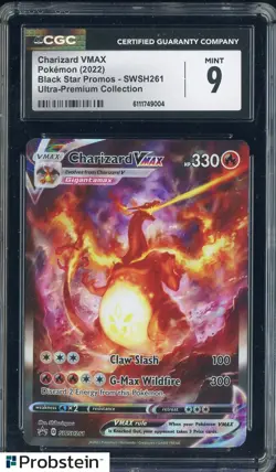 2022 Pokemon SWSH BSP Ultra Premium Collection #261 Charizard VMAX CGC 9 - Image 1