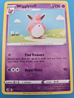 Pokemon TCG Fusion Strike | Wigglytuff 111/264 Uncommon NM - Image 1