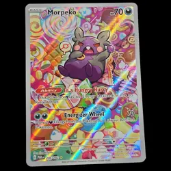 POKEMON MORPEKO 206/182 PARADOX RIFT ILLUSTRATION RARE ●FULL ART HOLO NEAR MINT - Image 1