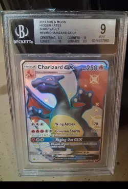 Pokemon Charizard GX SV49/SV94 Hidden Fates Shiny Vault Holo BGS 9 Mint 2019 - Image 1