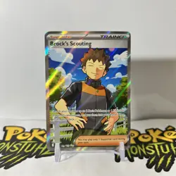 Brock's Scouting 179/159 Journey Together Full Art Ultra Rare - Pokemon TCG - NM - Image 1