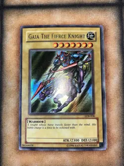 Yu-Gi-Oh! TCG Gaia The Fierce Knight LOB-006 Ultra Rare OG Unlimited Near Mint - Image 1