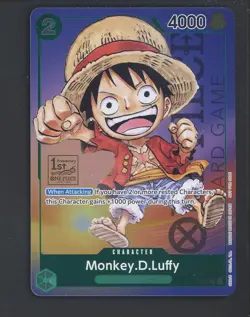 One Piece English OP-037 Monkey D Luffy 1st Anniversary Tournament Promo - Image 1