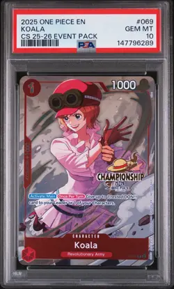 2025 ONE PIECE CHAMP 2025-26 EVENT PACK #069 KOALA PSA 10 - Image 1