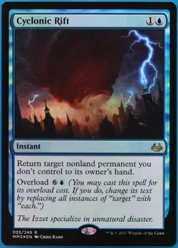 Cyclonic Rift FOIL Modern Masters 2017 PLD Blue Rare CARD (511241) ABUGames - Image 1