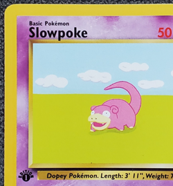 1st Edition Slowpoke - Fossil - #55/62 - Vintage Pokemon Card 1999 WOTC - Image 2
