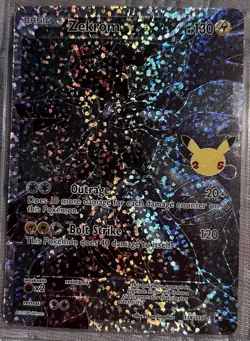 Zekrom Celebrations Classic Collection Holofoil Card 114/114 Near Mint Condition - Image 1