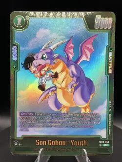 Son Gohan Youth FB08-056 Alternate Art Saiyan's Pride Dragon Ball English Card F - Image 1