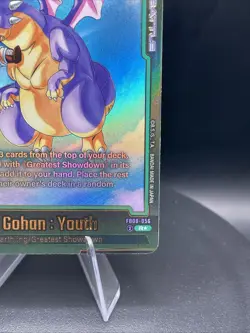 Son Gohan Youth FB08-056 Alternate Art Saiyan's Pride Dragon Ball English Card F - Image 4