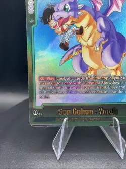 Son Gohan Youth FB08-056 Alternate Art Saiyan's Pride Dragon Ball English Card F - Image 5