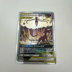 Pokemon Card – Espeon & Deoxys GX SM240 – Tag Team Promo Holo – Near Mint - Image 1