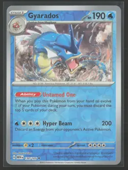 Gyarados Rare SV: Scarlet & Violet 151 130/165 NM Pokemon Card Reverse Holo - Image 1