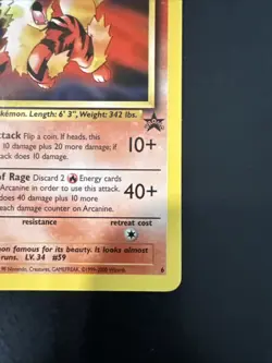 Black Star Promo Arcanine, Pokemon TCG (2000), #6 Vintage Card - Image 3
