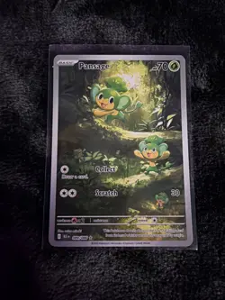 Pokemon TCG Pansage Illustration Rare Holo Black Bolt English Card 089/086 - Image 1