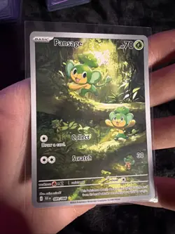 Pokemon TCG Pansage Illustration Rare Holo Black Bolt English Card 089/086 - Image 3