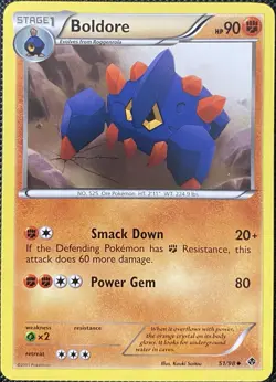 Boldore 51/98 Emerging Powers Regular - Pokemon Card - Image 1