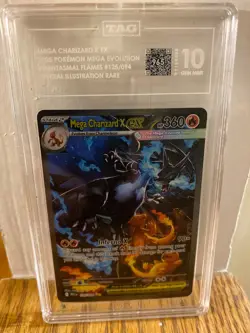 Mega Charizard X ex PSA 10 Special Illustration Rare Pokemon card - Image 1