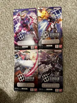 1x Gundam Card Game - GD01 (Newtype Rising) - Eng. - Sleeved Booster Pack - Image 1