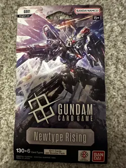 1x Gundam Card Game - GD01 (Newtype Rising) - Eng. - Sleeved Booster Pack - Image 2